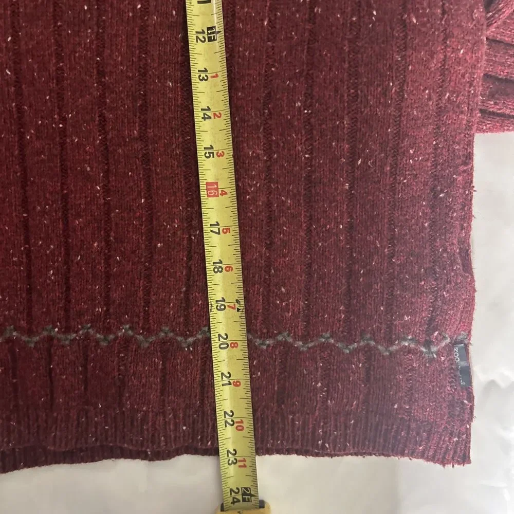 Vtg Woolrich Ruby Wool Blend Vneck Sweater XL 90s Preppy Grunge